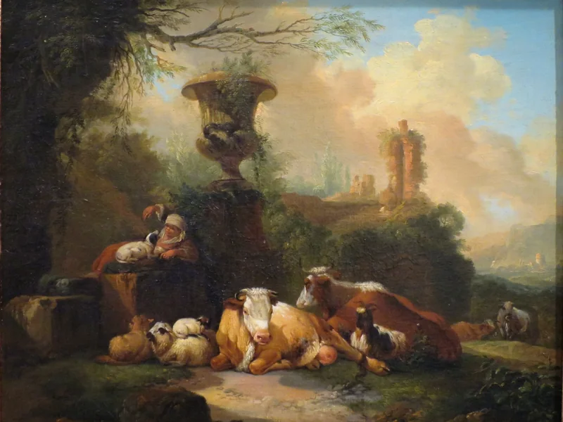 1638-Theodor Roos - Paesaggio romantico